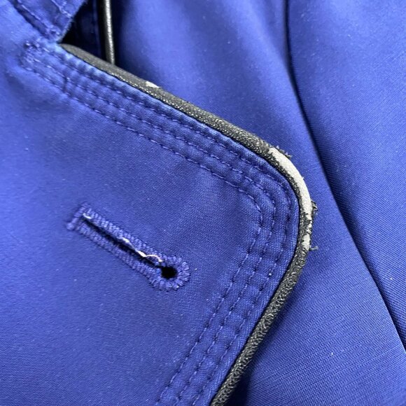 Worthington Women's Trench Coat Small Double-Breasted Royal Blue Small - Picture 6 of 8